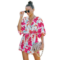 Summer European And American Floral Jumpsuit
