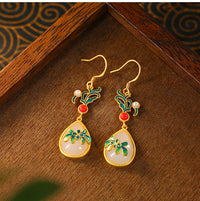 925 Silver Needle Mori Style Japanese-style Retro Thin Earrings