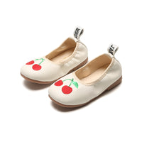 Cherry Set Foot Soft Sole Casual Leather Shoes