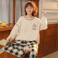 Pajamas Women Autumn And Winter Long-sleeved Pure Cotton