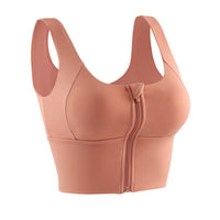 Women's Front Zipper High-strength Shockproof Fitness Bra