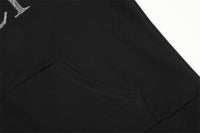 English Embroidered Letters Loose Hooded Men