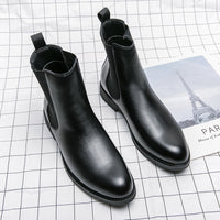 Men's Korean-style Trendy High Top Leather Shoes