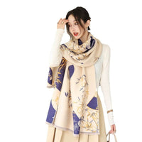 Age-reducing Yellow Cashmere-like Thick Warm Scarf