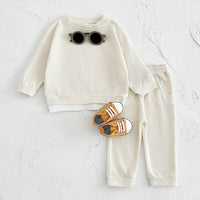 Spring And Autumn Newborn Long Sleeve Fake Two-piece Suit