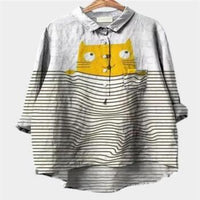 Women's Casual Long-sleeved Animal Print Shirt