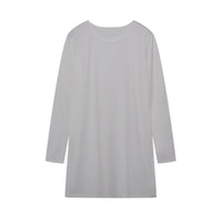Women's Long Sleeve Slim Fit Slimming Slit Long T-shirt