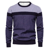 Men's Same 3d Printing Youth Striped Pullover Bottoming Shirt