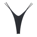 High Slit T-back Cotton Double Layer Bikini Shape Underwear Thin Belt