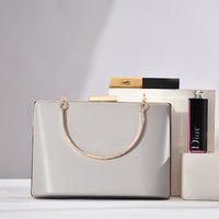 Solid Color European And American Style Simple Double Ring Bag