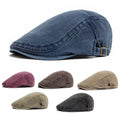 Retro Washed Denim Hat Cowboy Beret Fashion Casual Baseball Cap
