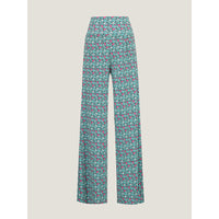 Womens Simple All-Match Printed High-Elastic Casual Pants