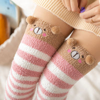Sleeping Socks Warm Feet Socks Coral Socks Velvet Socks Winter Spring And Autumn Lunar November Socks Postpartum Sleeping Socks Women Warm And Cute