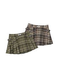 American Pleated Skirt Hot Girl Autumn And Winter Plaid Skirt