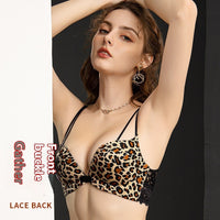 Front Button Underwear Women Without Steel Ring Gathering Bra