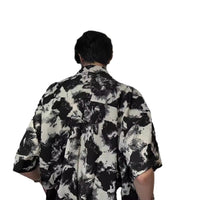 American-style Short Sleeve Jacket Cuban Collar Shirt