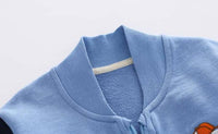 Fashion Children's Simple Cartoon Splicing Jacket