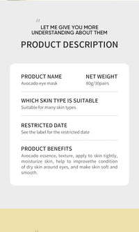 ZOZU Moisturizing Eye Mask 30pairs