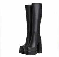 Double Layer Waterproof Thick Soled Over The Knee Riding Boots