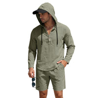 Lightweight Breathable Loose-fit Linen Mens Suit