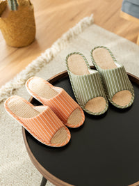 Cotton Linen Slippers Spring And Autumn Fabric Deodorant Home Indoor Non-Slip Home