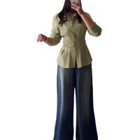 Womens Stylish Slightly Mature Long-Sleeve Top