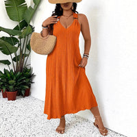 Solid-color Lace-up Dress Summer Vibes At Their Peak
