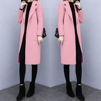 Mid-length Loose Wool Overcoat Women's Coat