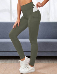 Women's High Waist Pure Color Leggings