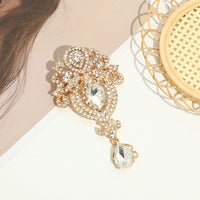 Water Drop Brooch Diamond Luxury Fashion Popular Alloy