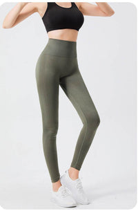 Women's High Waisted Leggings Are Breathable Elastic Shaping And Suitable For Running Yoga And Exercise
