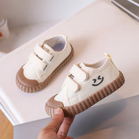 Children's Canvas Shoes Korean Smiley Casual Shoes Boys And Girls Shoes College Kindergarten Indoor Shoes