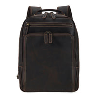 Backpack Men's Crazy Horse Leather Large Capacity