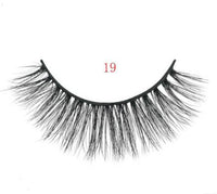 3D mink eyelashes 3 pairs of natural fiber long false eyelashes