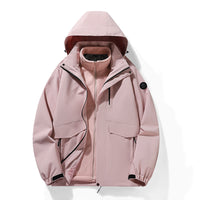 Womens Detachable 3-in-1 Hardshell Jacket Coats