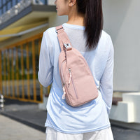 Nylon Casual Crossbody Bag Compact Chest Backpack