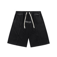Embroidered Loose Drawstring Shorts