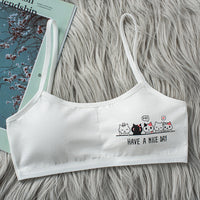 Girl's Bras Cotton Vest Cute