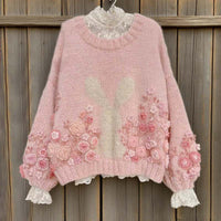 Womens AutumnWinter Lazy-Style V-Neck Pullover T-shirt