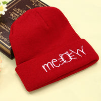 Autumn MEOW  Men Women Casual Hip Hop Hats Knitted Wool Skullies Beanies Hat Warm Winter Hat For Women Beanie Winter Caps