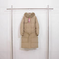 Over The Knee Hood Fur Collar Thickened Warm Cotton Coat