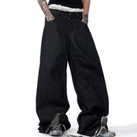 Temperature-sensitive Color-changing Embroidered Red Ear Jeans