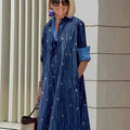 Fashionable And Elegant Polka-Dot Printed Dress For Women
