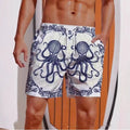 Men's Versatile Casual Loose 3D Printed Shorts