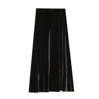 Hip Fishtail Elastic Waist Autumn And Winter Midi Dress