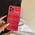 Full Screen Cherry Straight Edge Mobile Phone Soft Case