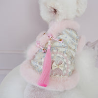 Chinese-style Tasseled Pet Clothing For Fall And Winter