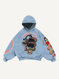 Fashion Casual Printed Polyester Sweater