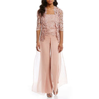 Blouse Hollow Lace Jacket Jumpsuit Women's Simple Suit