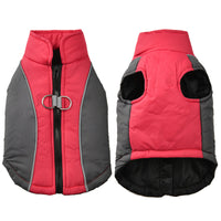 Pet Clothes Reflective Coat Autumn And Winter Clothing New Contrast Color Shell Traction Thickened Warm
